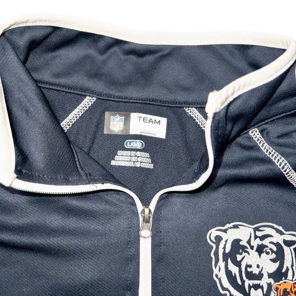 NFL Chicago Bears Qtr Zip Pullover Womens Large NFL‎ Football - Picture 3 of 7